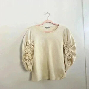 COS ruched sleeve blouse small